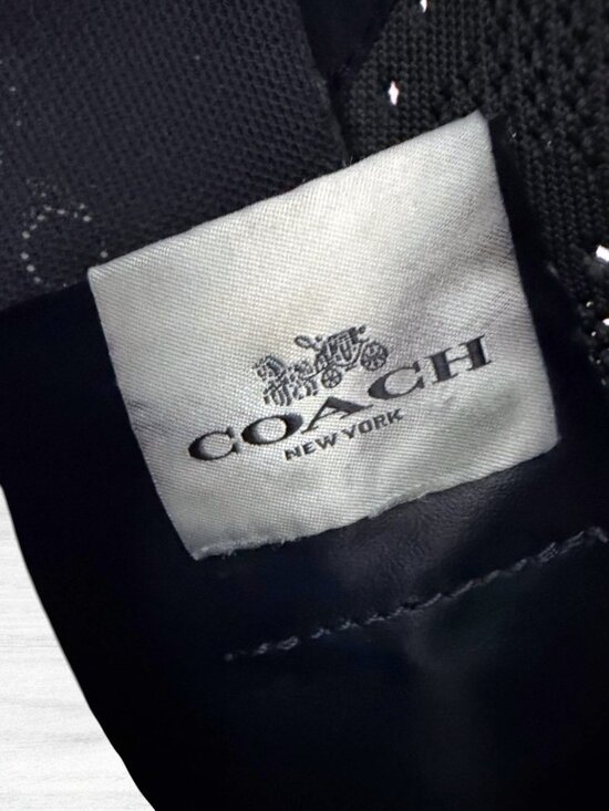 Coach Knit Sneakers Mens 10.5 Gray Black Lightweight Comfort Casual Lace Up main image 9